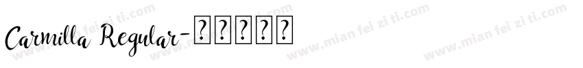 Carmilla Regular字体转换